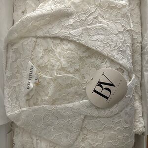 NWT - Lace Feather Bridal Pajamas (BonViviann)